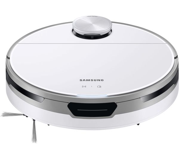 Samsung Jet Bot Vr30t85513w Eu Robot Vacuum Cleaner With Built In Clean Station Misty White