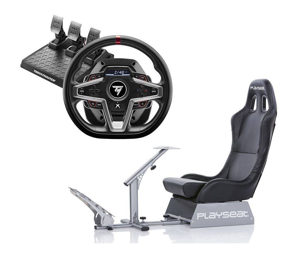 T248 Racing Wheel & Pedals for Xbox Series X/S & Playseat Evolution Gaming Chair Bundle