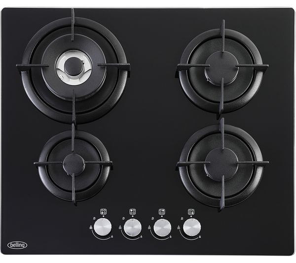 An image of BELLING GTG603RI BLK 60 cm Gas Hob - Black