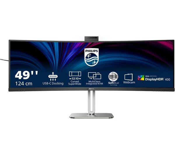 Philips 49b2u6900ch Dual Quad Hd 49 Curved Va Wled Monitor Black