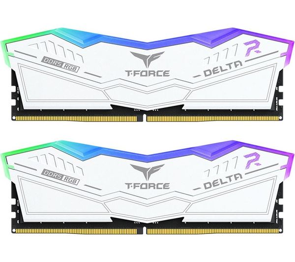 Teamgroup T Force Delta Rgb 32 Gb 8000 Mhz Ddr5 Memory Kit 16 Gb X 2 White