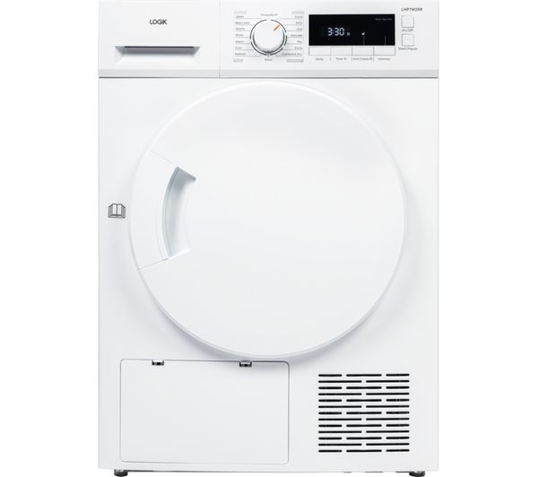 An image of LOGIK LHP7W25R 7 kg Heat Pump Tumble Dryer - White