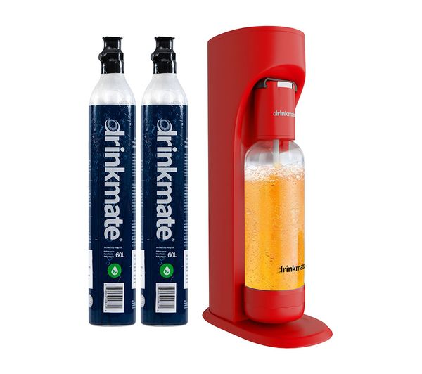 DRINKMATE OmniFizz Sparkling Water Maker - Royal Red
