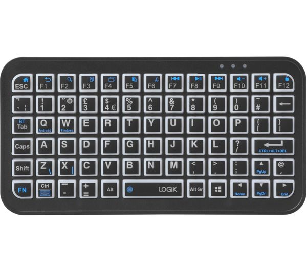 Logik Lminikb26 Mini Wireless Keyboard Black