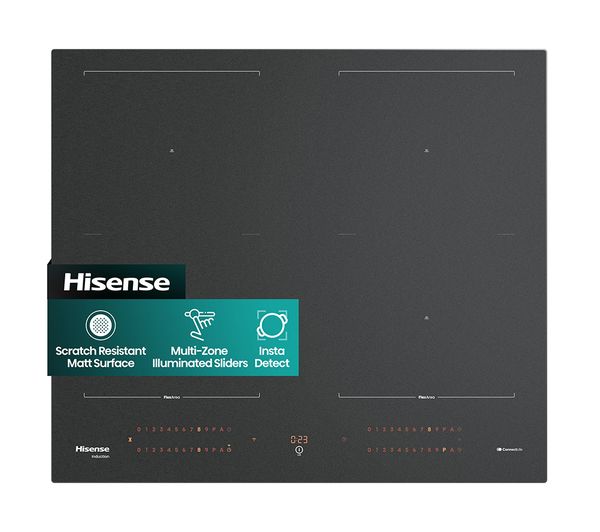 An image of HISENSE Hi8 HI6443SRWF 60 cm Electric Induction Hob - Matte Black