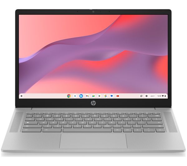 An image of HP 14a-nm0007sax 14" Chromebook - MediaTek Kompanio 540, 128 GB UFS, Grey