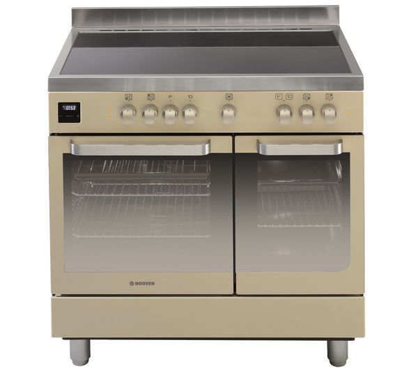 HOOVER HVD9395IV Electric Range Cooker - Ivory & Stainless Steel, Stainless Steel