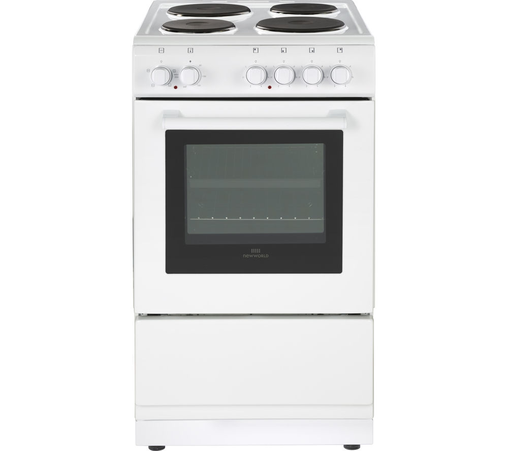 NEW WORLD NW550ES 50 cm Electric Cooker – White, White