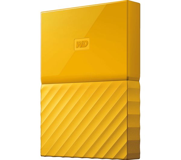 WD My Passport Portable Hard Drive - 2 TB, Yellow - WDBYFT0020BYL