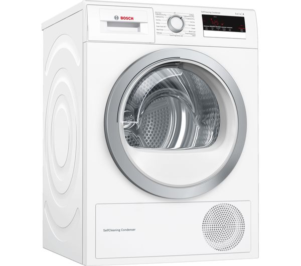Bosch Tumble Dryer Serie 4 WTM85230GB 8 kg Condensor  - White, White