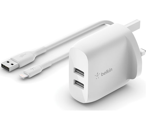 Belkin Dual Usb 24 W Wall Charger White