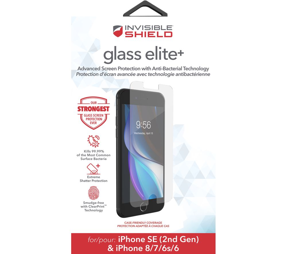 Buy ZAGG InvisibleShield Glass Elite+ iPhone SE / 8 / 7 / 6s / 6 Screen