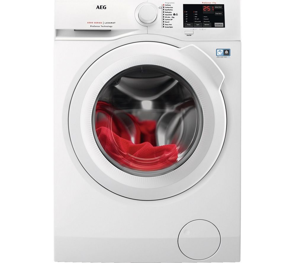AEG ProSense L6FBJ741N 7 kg 1400 Spin Washing Machine - White, White