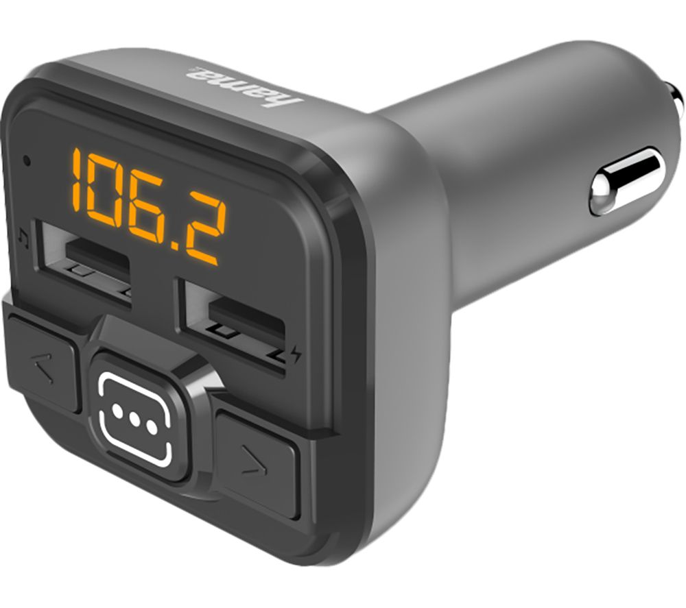14164 Bluetooth to FM Transmitter with USB – Grey