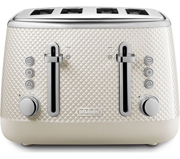 0230140100 DELONGHI Luminosa CTL4003WH 4Slice Toaster White