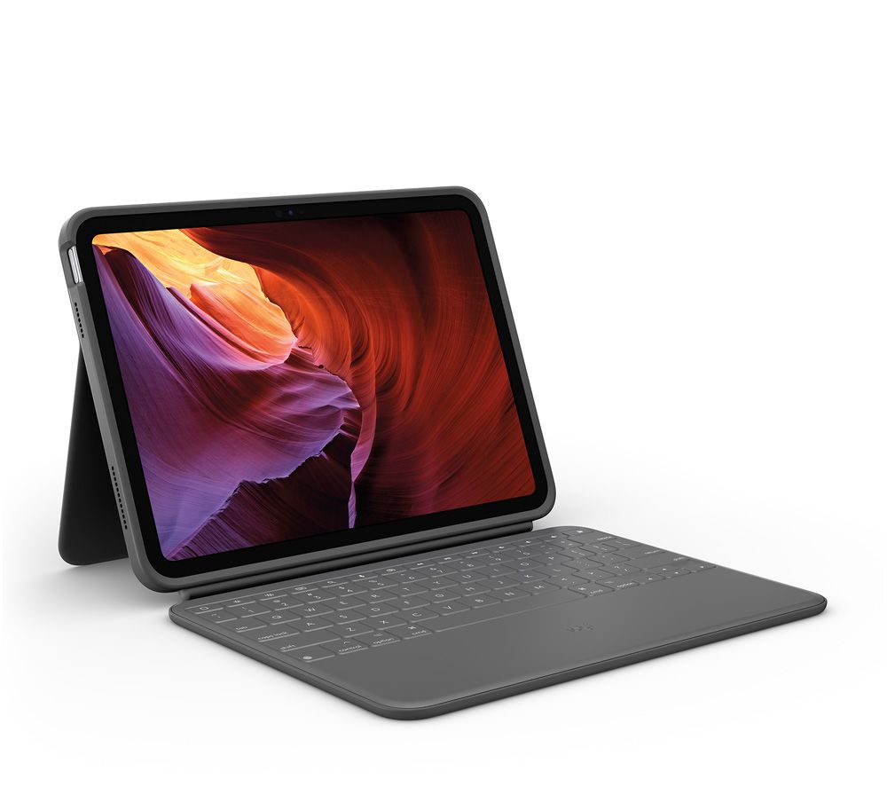 Rugged 10.9” iPad Keyboard Folio - Grey