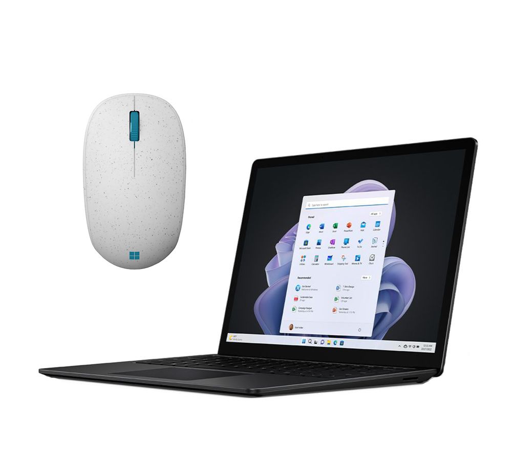 13.5" Surface Laptop 5 & Ocean Plastic Wireless Optical Mouse Bundle - Intel® Core™ i7, 512 GB SSD, Black
