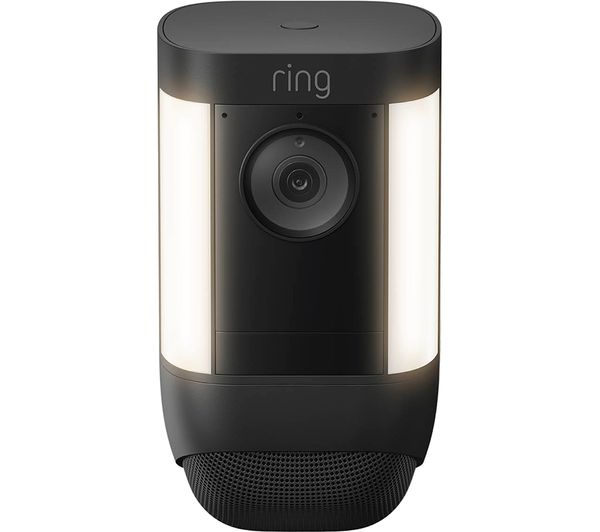 Image of RING Spotlight Cam Pro Full HD 1080p WiFi Security Camera - Plug-in, Black
