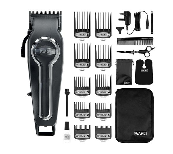 Wahl Elite Pro 20606 0410 Cordless Hair Clipper Kit Black Silver