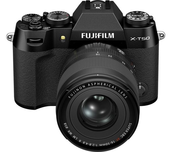 Fujifilm X T50 Mirrorless Camera With Fujinon Xf 16 50 Mm F 28 48 R Lm Wr Lens Black