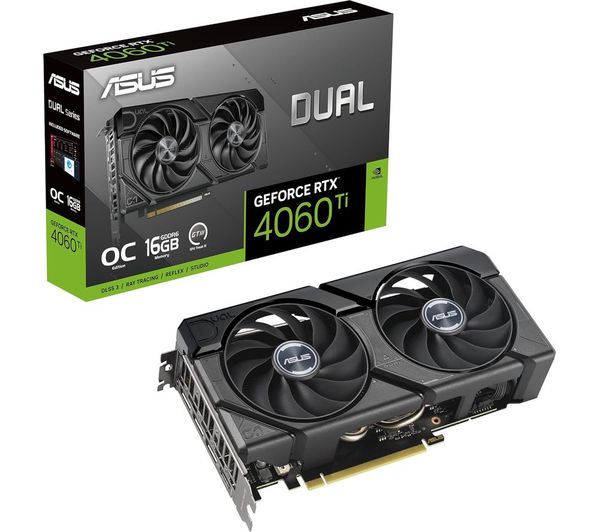 ASUS GeForce RTX 4060 TI 16 GB Dual Evo OC Graphics Card - Black