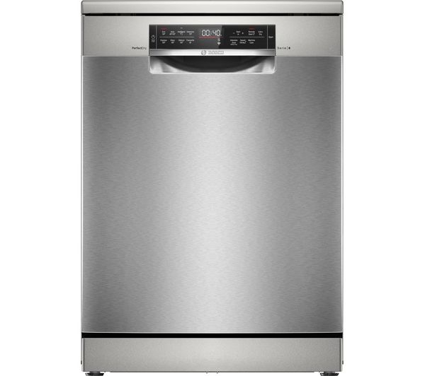 Bosch Series 6 Perfectdry Sms6tci02g Full Size Wifi Enabled Dishwasher Brushed Steel