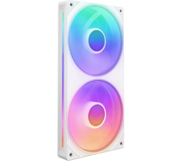 Nzxt F240 Rgb Core 240 Mm Dual Case Fan Unit Rgb Led White