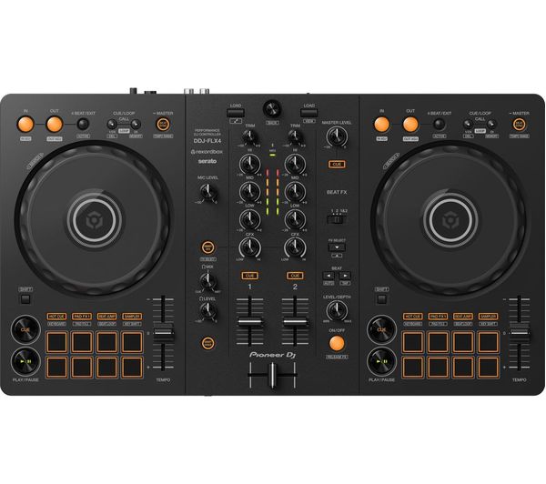 An image of PIONEER DJ DDJ-FLX4 2-channel DJ Controller - Black