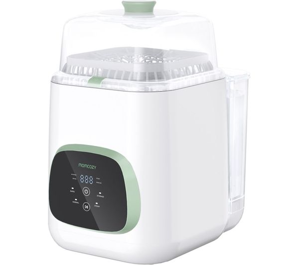An image of MOMCOZY KleanPal Pro Baby Bottle Washer, Steriliser & Dryer - White & Green