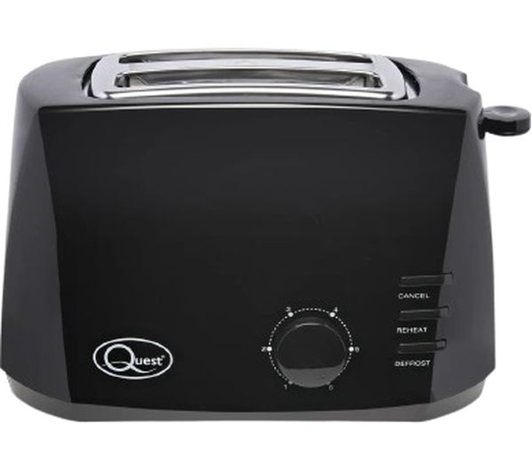 QUEST 34900 2-Slice Toaster - Black