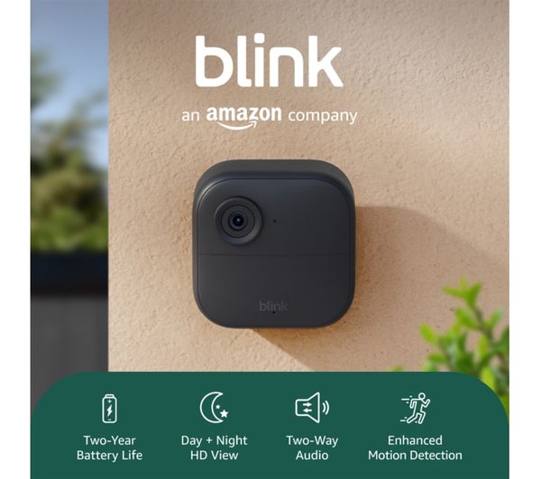 BLINK Outdoor 4 Full HD 1080p WiFi Security Camera System - 2 Cameras ...