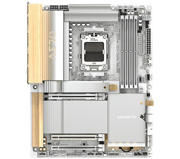 An image of GIGABYTE AERO X3D WOOD X870E AM5 Motherboard
