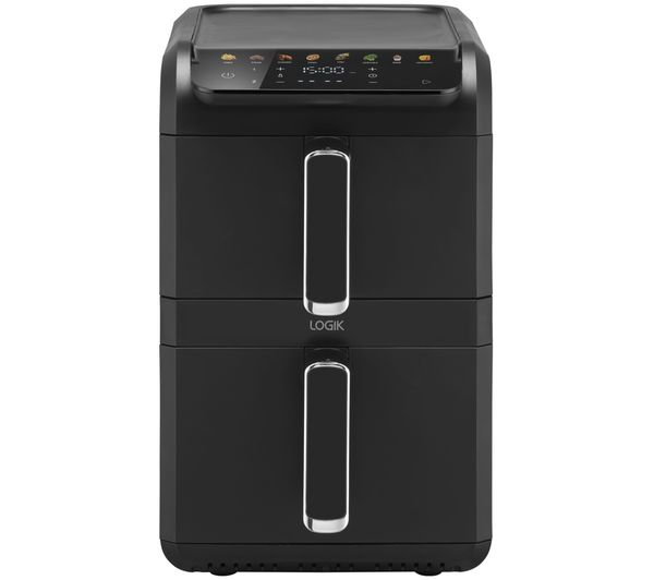 An image of LOGIK L10AFB26 Double Stack Air Fryer - Black