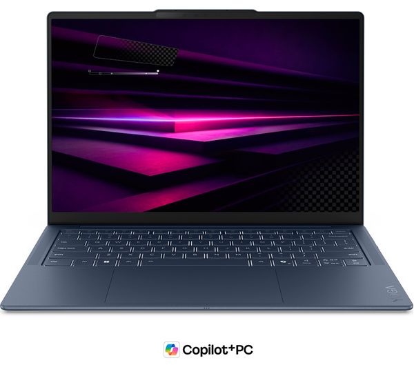 An image of LENOVO Yoga Slim 7 14" Refurbished Laptop, Copilot+ PC - Snapdragon X2 Elite, 1 TB SSD, Cosmic Blue (Very Good Condition)