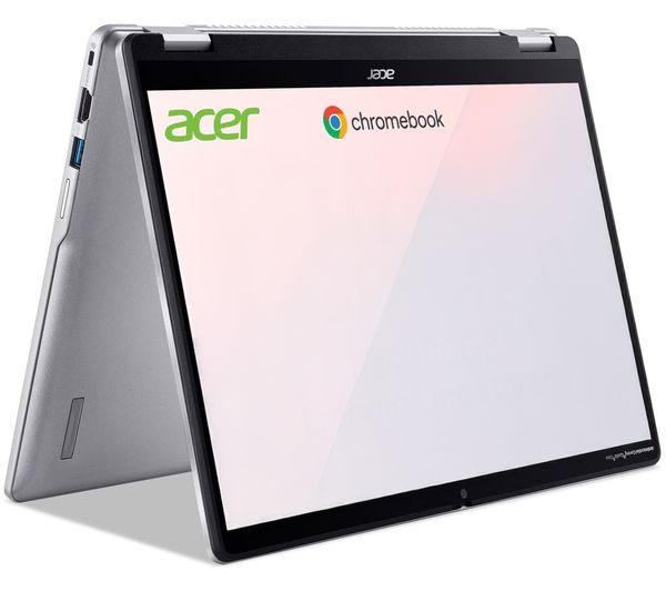 An image of ACER 314 14" Refurbished Chromebook - Intel® N100, 64 GB eMMC, Silver,B - Very Good Condition