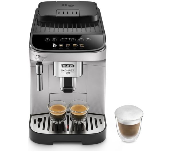 An image of DELONGHI (DLI) Magnifica Evo ECAM290.31.SB Bean to Cup Coffee Machine - Silver & Black