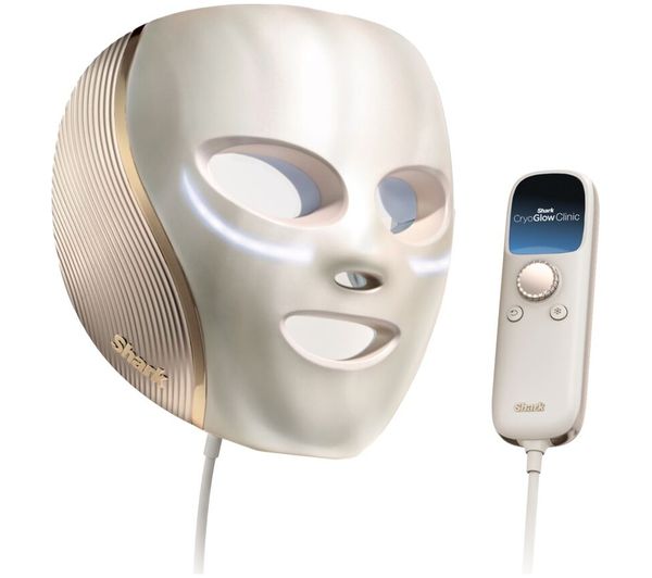 An image of SHARK FW425UKGD1 CryoGlow Clinic LED Face Mask - White Gold