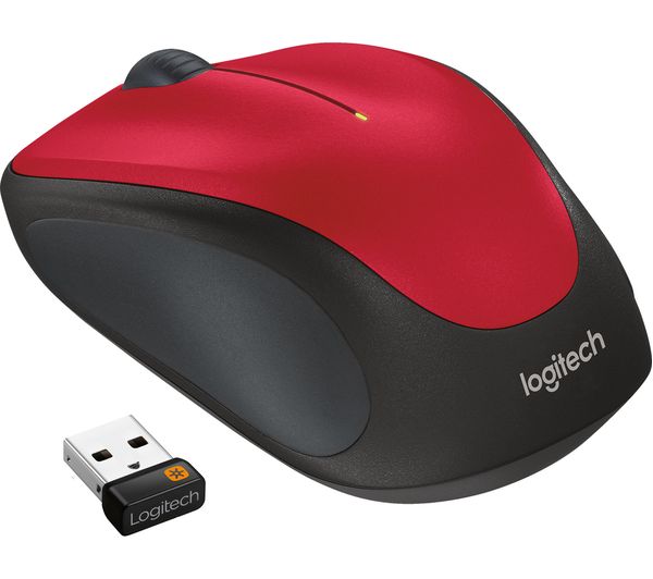 Logitech M235 Wireless Optical Mouse Red