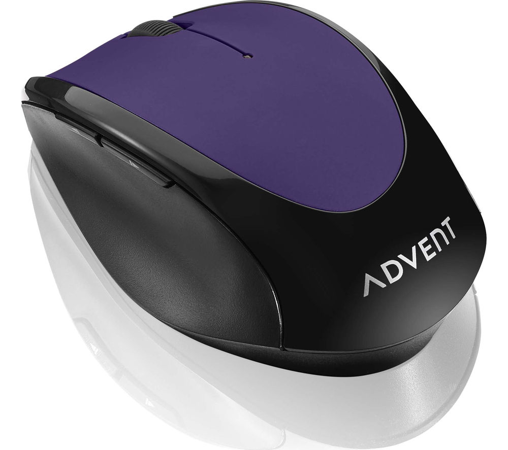 ADVENT AMWLPP15 Wireless Optical Mouse - Purple, Purple