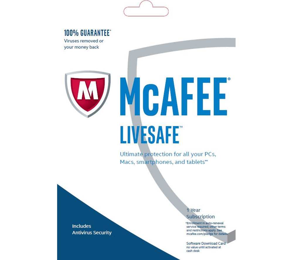 Buy MCAFEE LiveSafe Unlimited 2017 - 1 year for unlimited ...