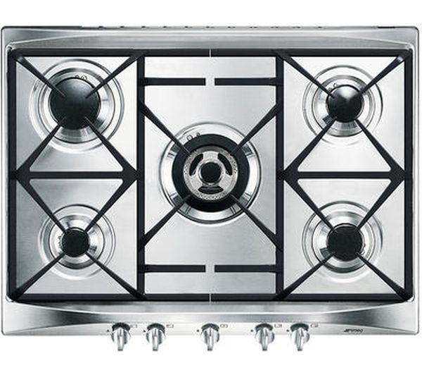 SMEG Cucina SR275XGH Gas Hob - Stainless Steel, Stainless Steel