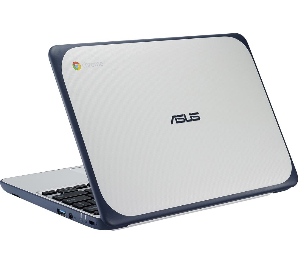 ASUS C202 11.6″ Chromebook – White & Blue, White