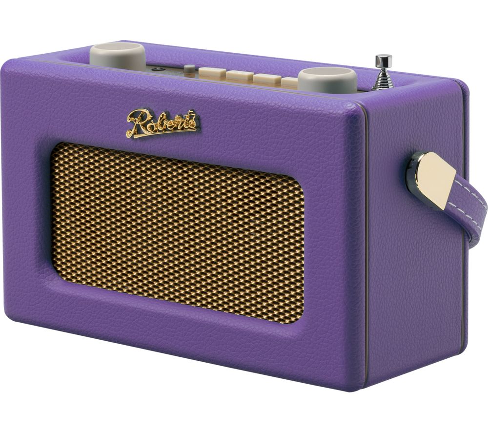 Buy ROBERTS Revival Uno Retro Portable Clock Radio Purple Haze Free