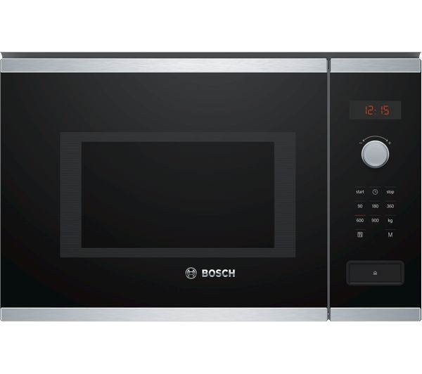 BOSCH Serie 4 BFL553MS0B Built-in Solo Microwave - Stainless Steel, Stainless Steel