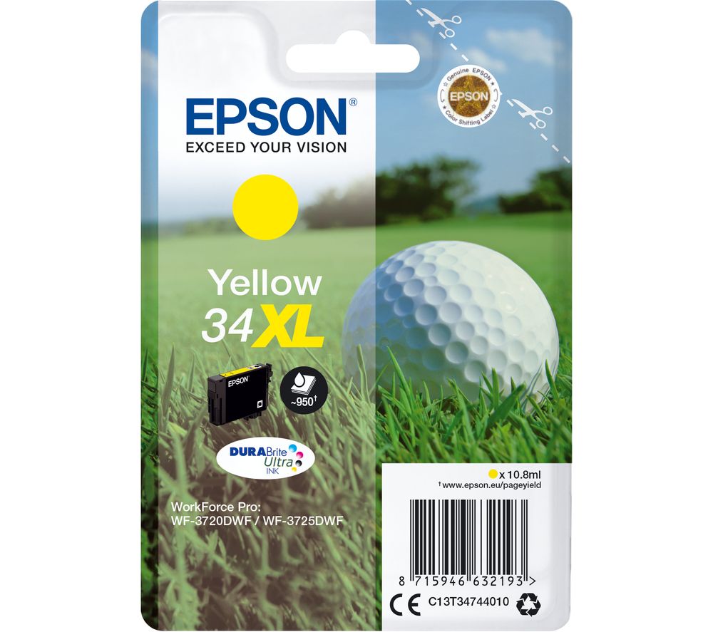 EPSON 34 Golf Ball XL Yellow Ink Cartridge review