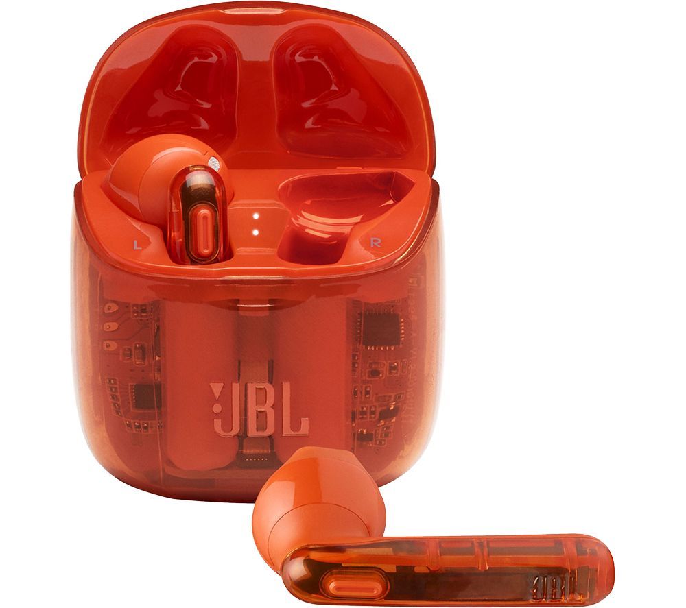 JBL Tune 225TWS Wireless Bluetooth Earbuds - Ghost Orange  Orange