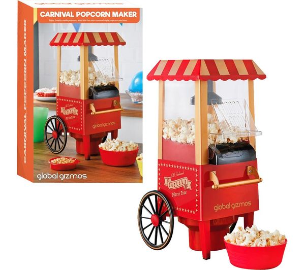 Global Gizmos 50300 Popcorn Maker Red