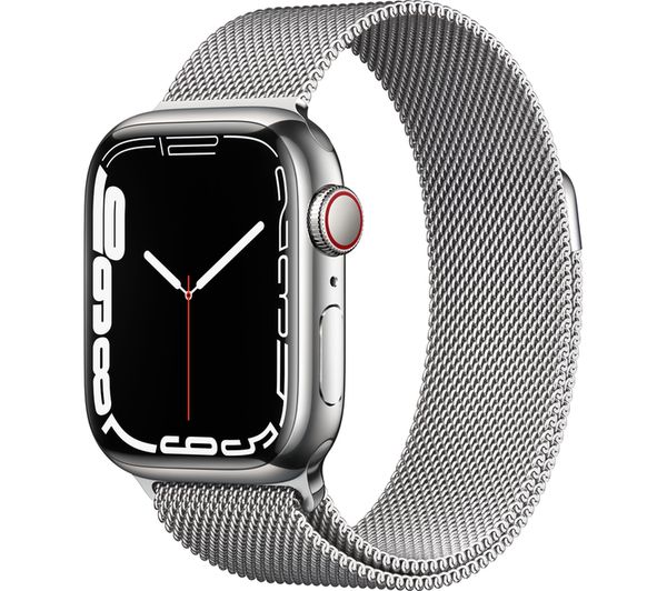 MKHX3B/A - APPLE Watch Series 7 Cellular - Silver Stainless Steel 