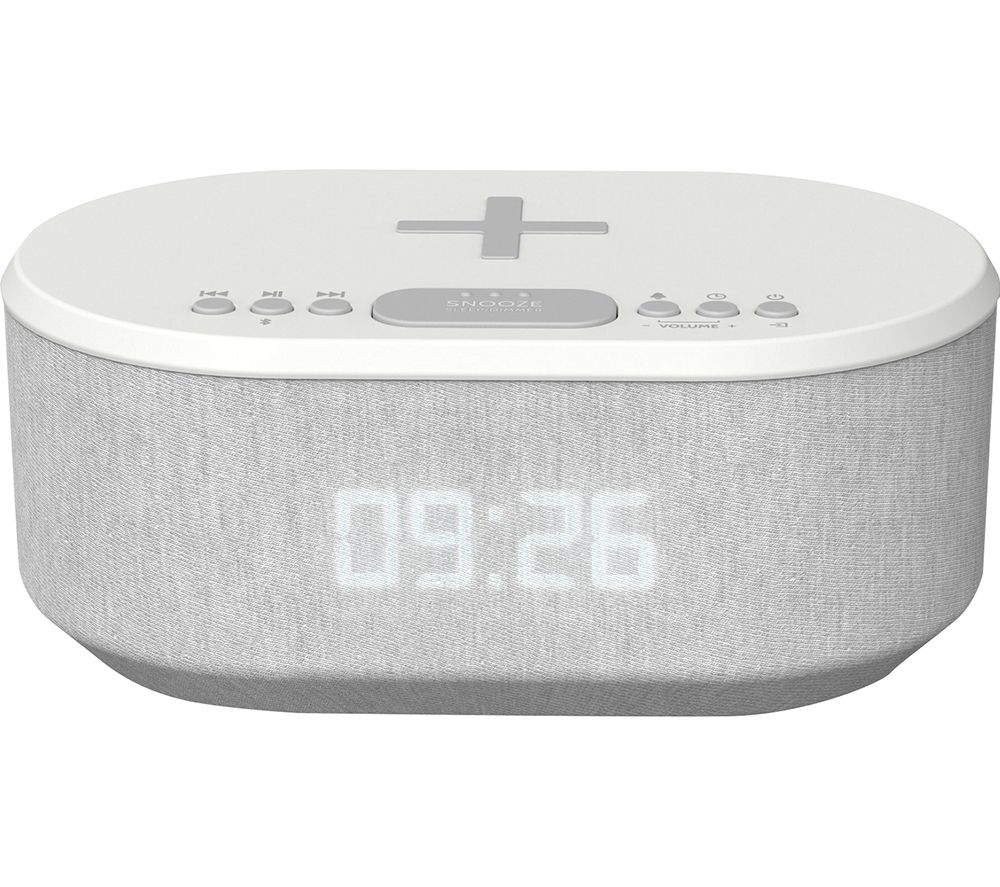 Dawn 79224PI/03 FM Bluetooth Clock Radio - White
