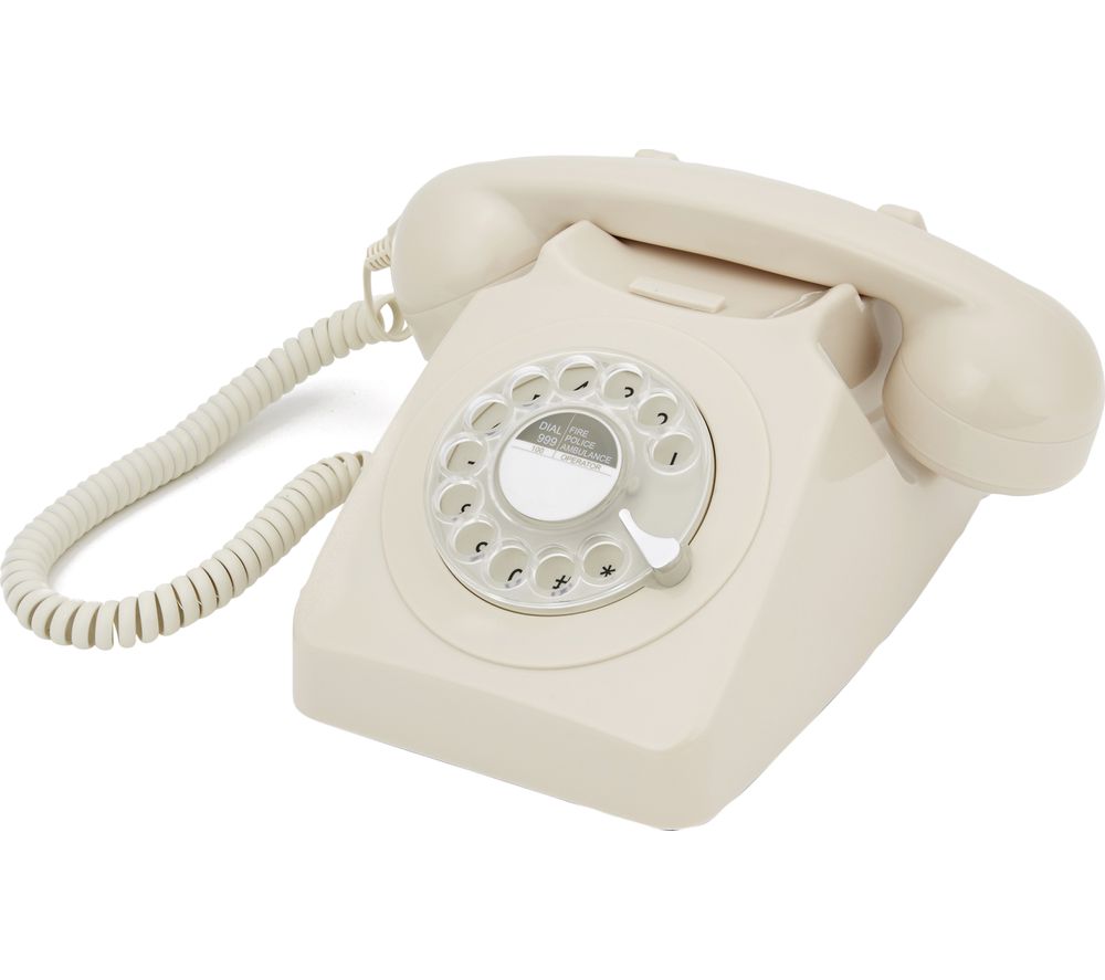 GPO 746 Rotary Corded Phone Ivory Fast Delivery Currysie